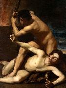 Bartolomeo Manfredi Cain Kills Abel oil painting
